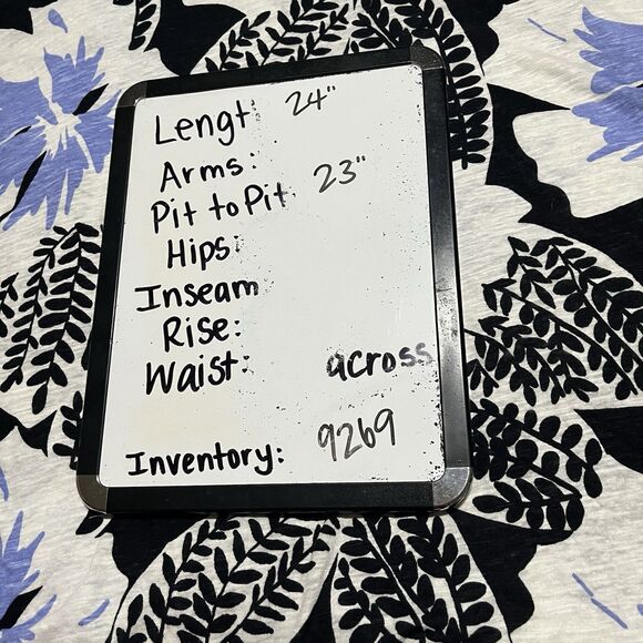 Laura Ashley Floral Black Blue Faux Button Short Sleeve Linen Blend Top Size XL - Picture 8 of 8